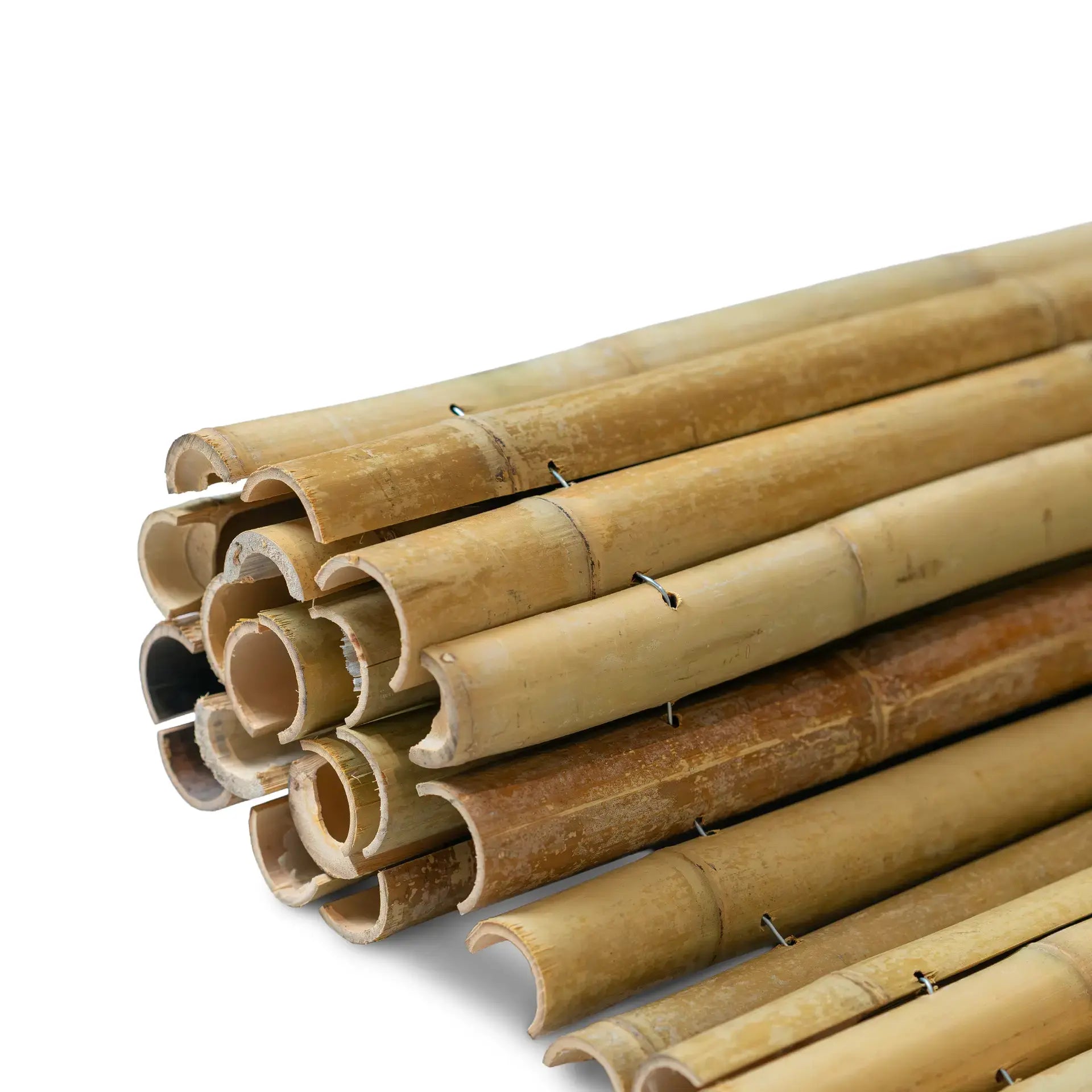 Bamboemat halfrond 50-60 mm - 200 x 180 cm