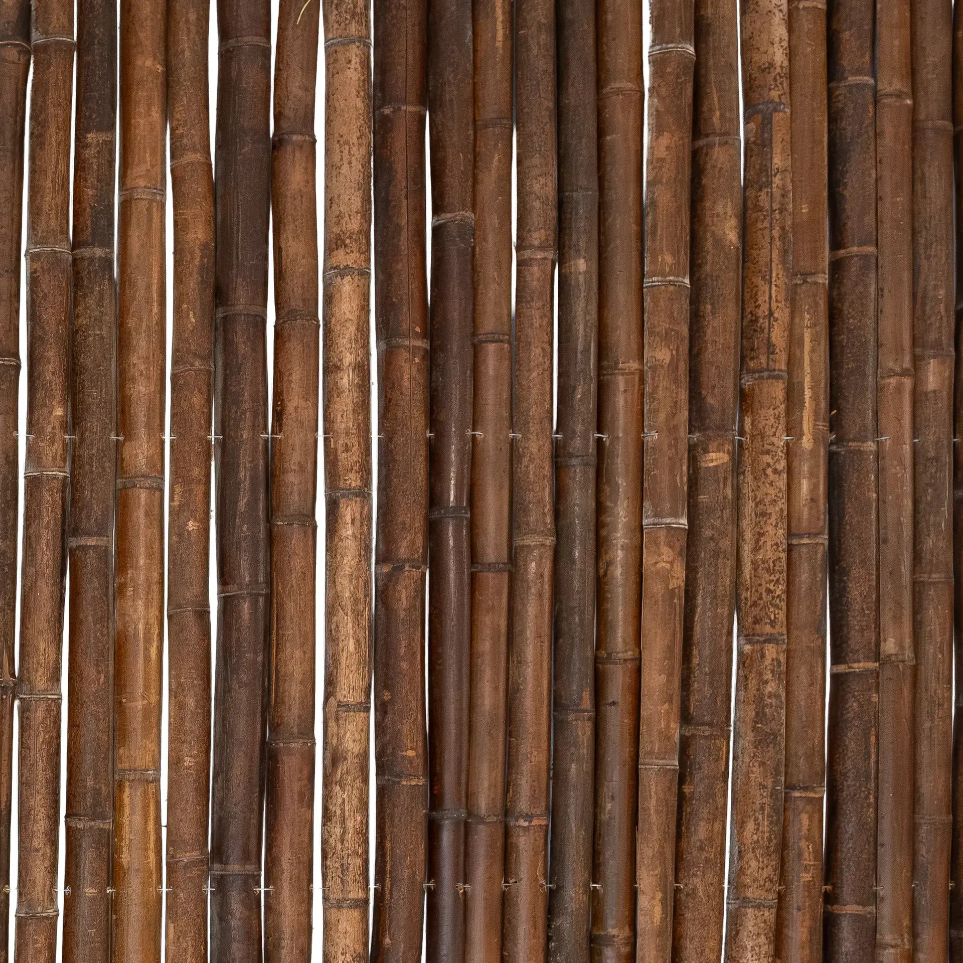 Bamboemat zwart 50-60 mm - 180 x 180 cm