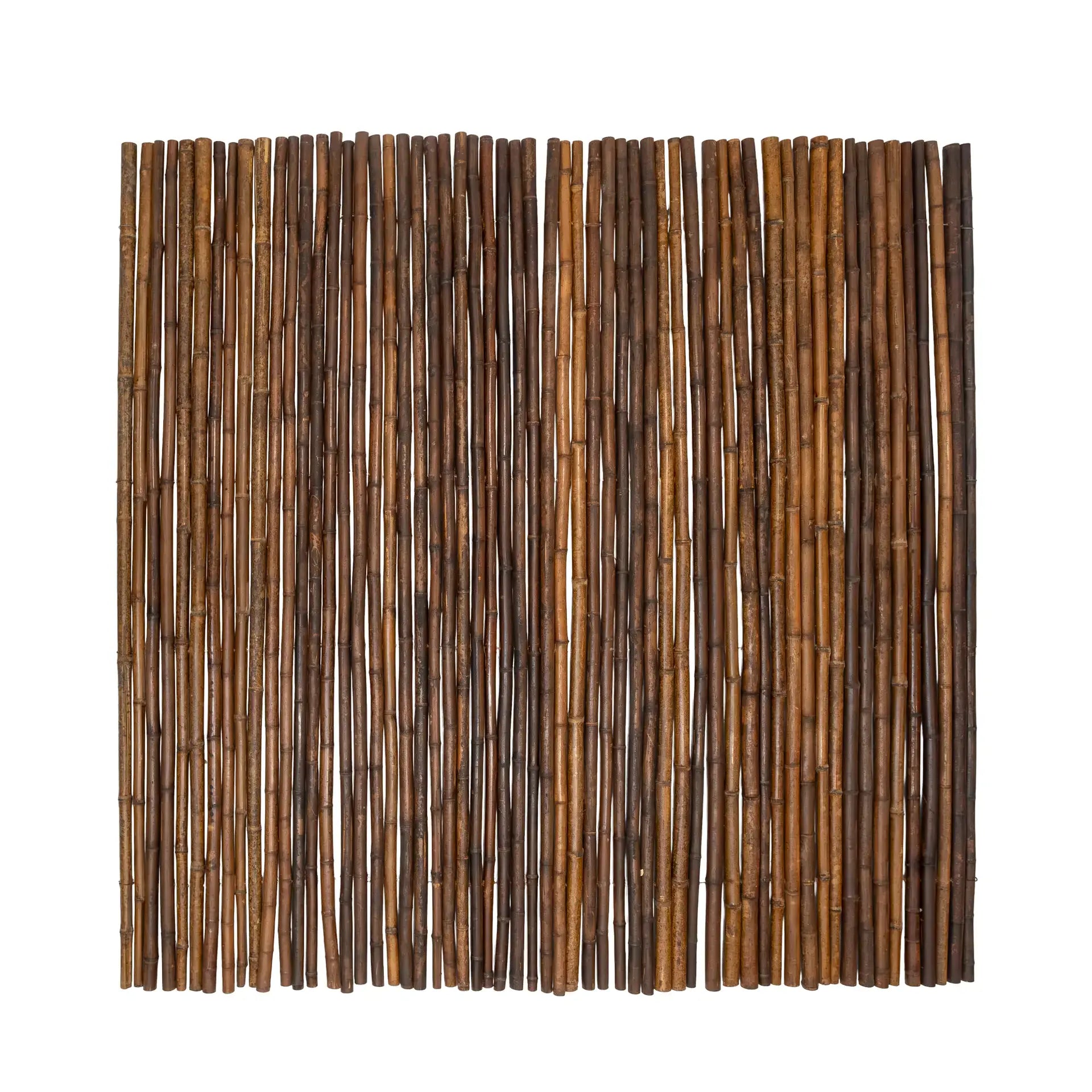 Bamboemat zwart 25-35 mm - 200 x 180 cm