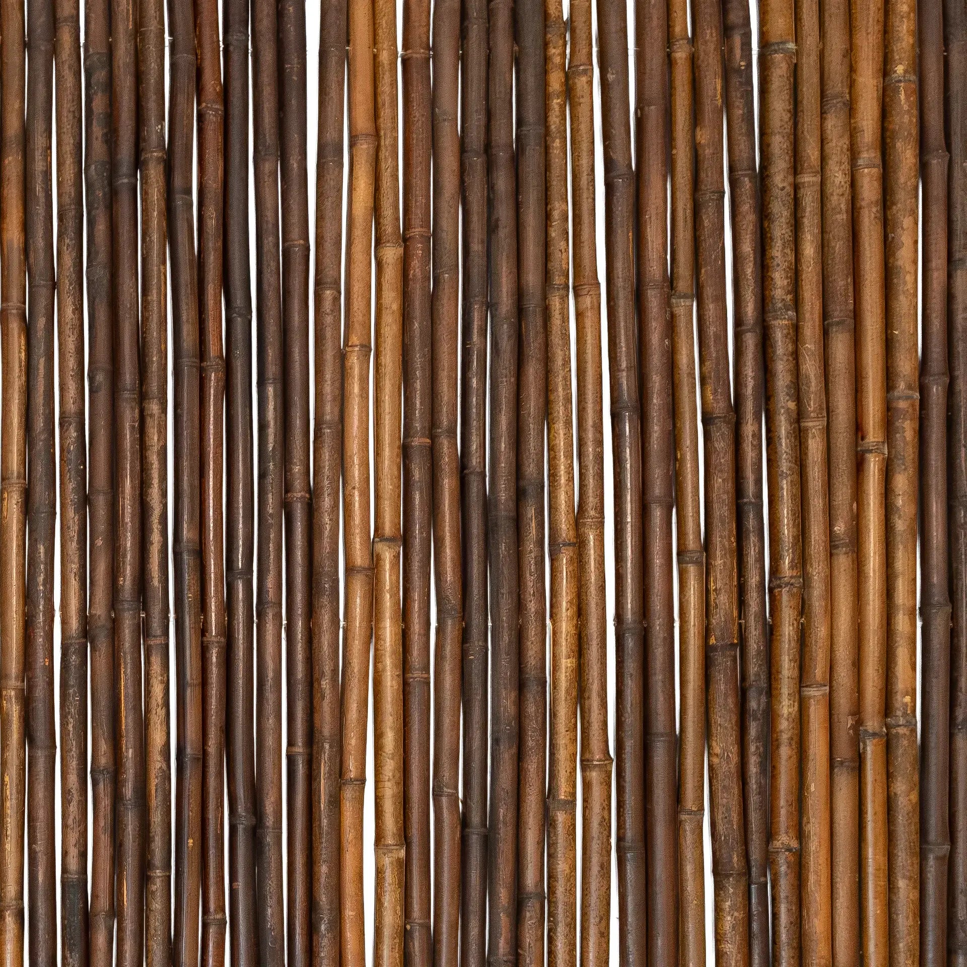 Bamboemat zwart 25-35 mm - 180 x 180 cm